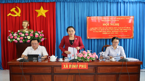 Chủ nhiệm Ủy ban Kiểm tra Tỉnh ủy kiểm tra công tác bầu cử tại đơn vị số 18